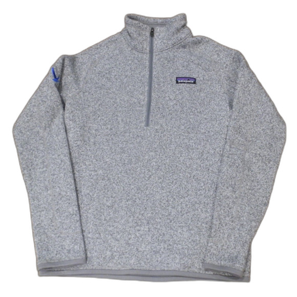Patagonia Gray Sweater Quarter-Zip Pullover Jacket Women's Size Small - Picture 1 of 3